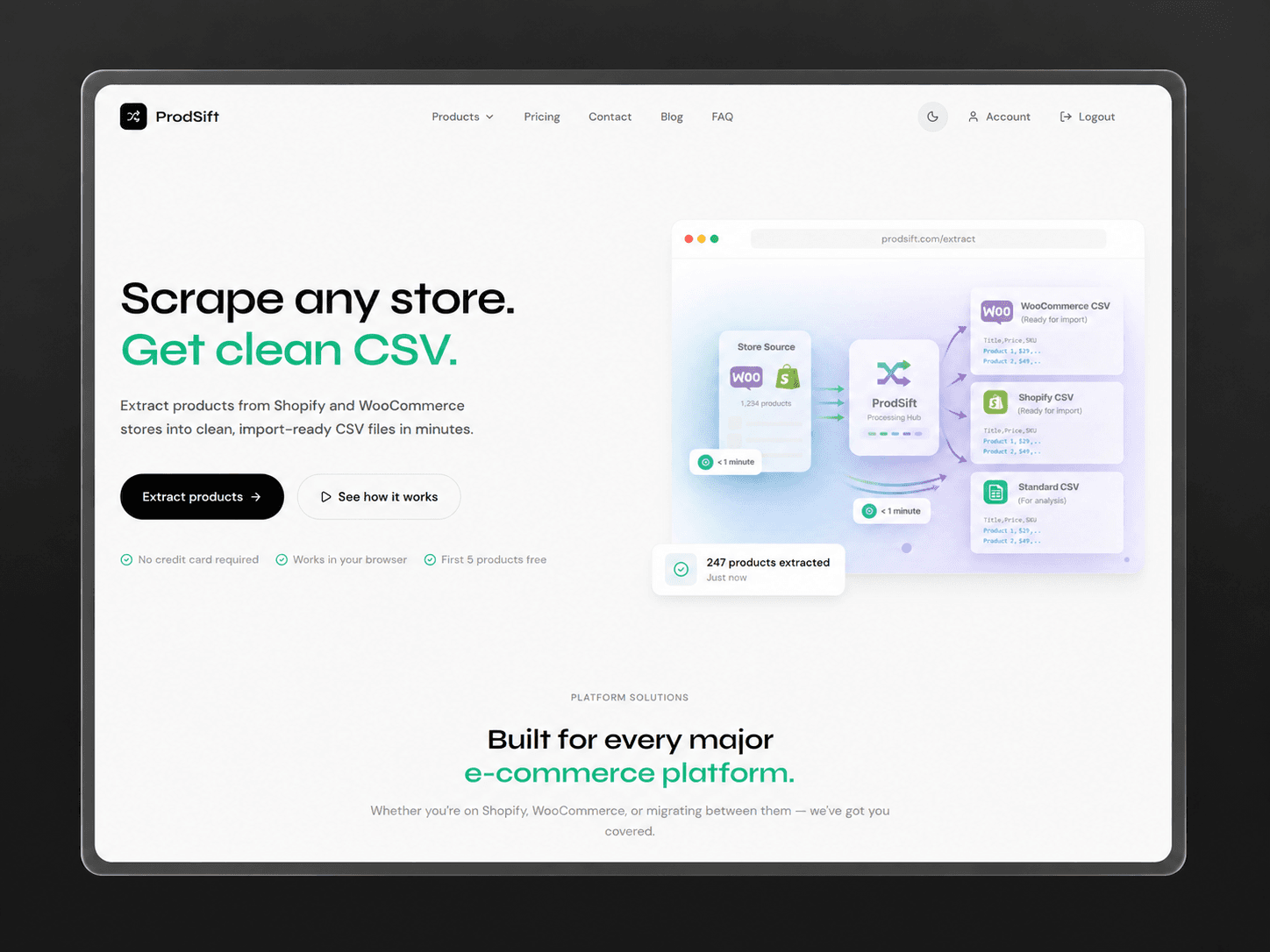 ProdSift screenshot